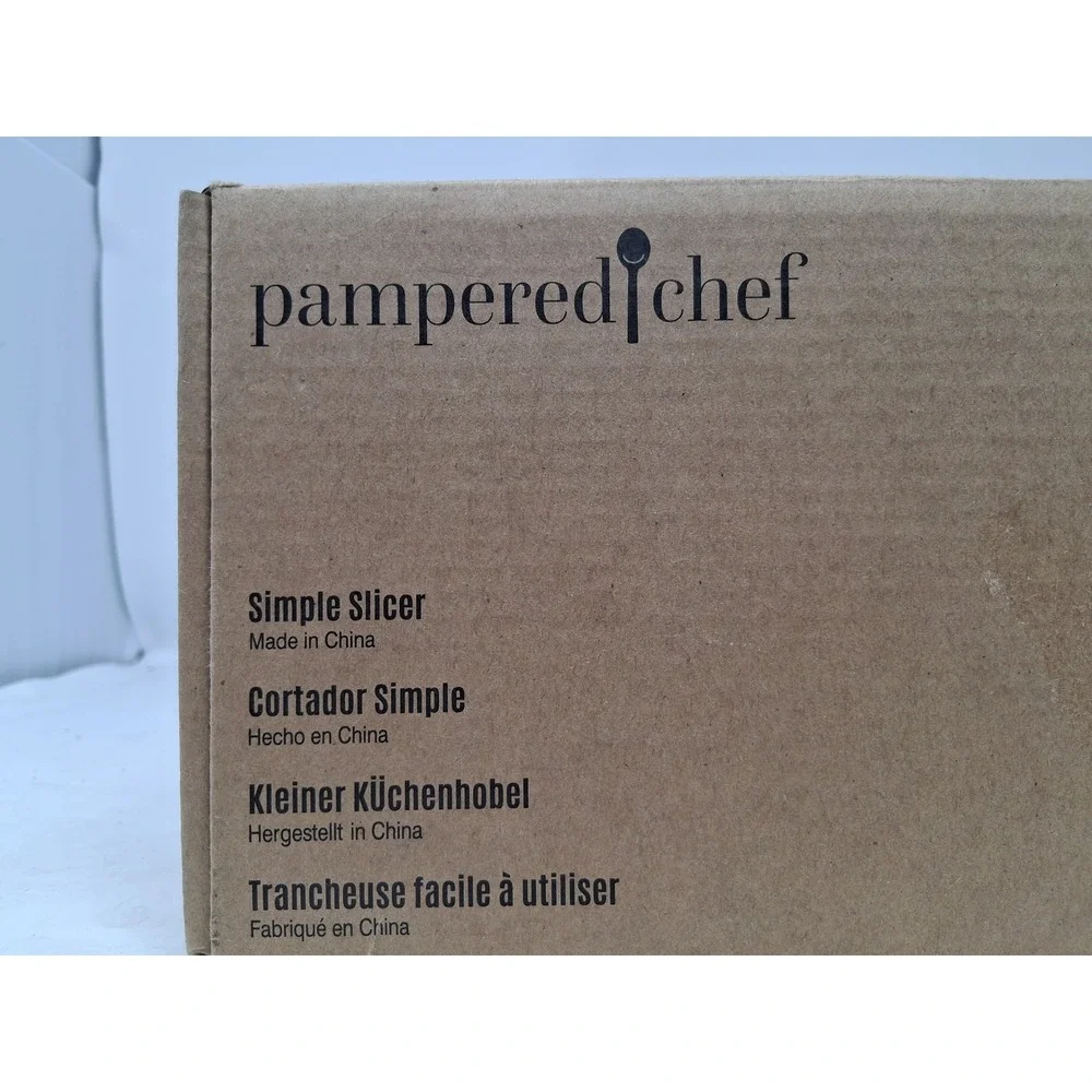 Pampered Chef Simple Slicer 1099 White Adjustable Mandoline Food SlicerNIB. K